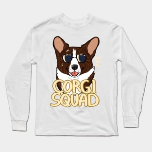 CORGI SQUAD (brindle) Long Sleeve T-Shirt